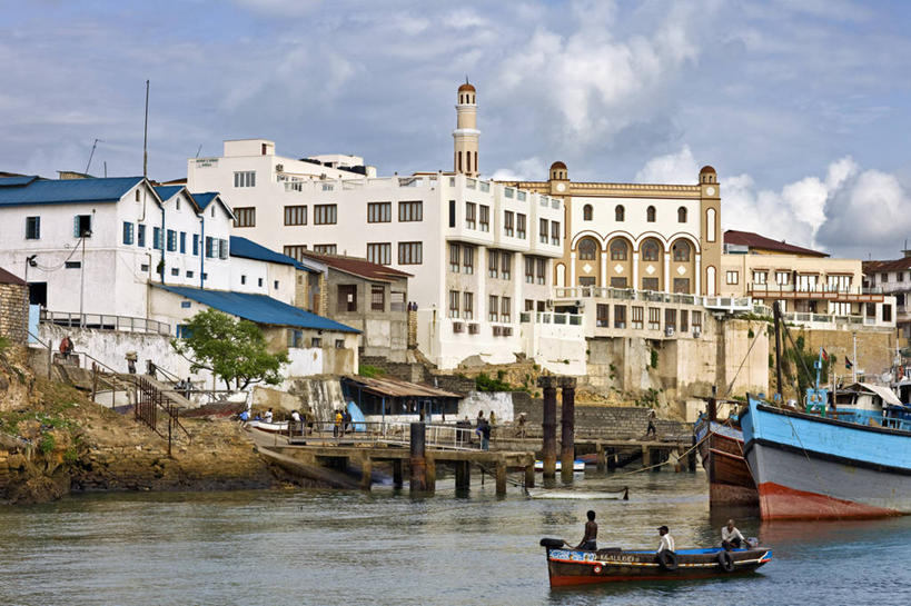 无人,横图,室外,海洋,建筑,非洲,肯尼亚,河岸,城镇,公寓,摄影,尖塔,住房,蒙巴萨岛,海滩,彩图,旅行,海港