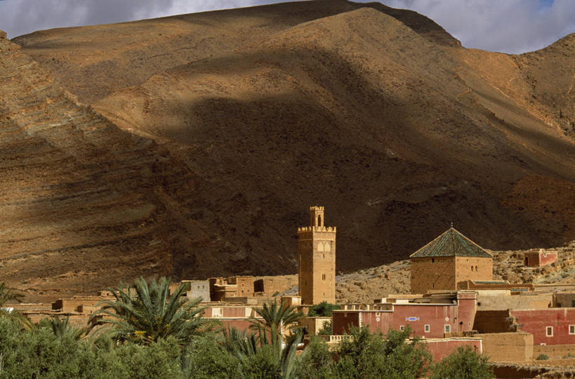 无人,横图,山,峡谷,建筑,非洲,摩洛哥,地形,乡村,山谷,摄影,宗教,尖塔,伊斯兰教,宗教建筑,非洲文化,摩洛哥文化,能力,彩图,柏柏尔人