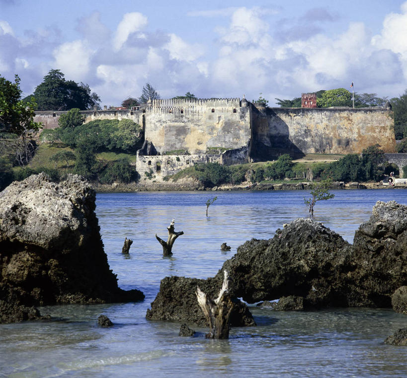 无人,博物馆,横图,旅游,水,建筑,非洲,肯尼亚,地标建筑,摄影,保护,要塞,蒙巴萨岛,彩图,旅行,海港