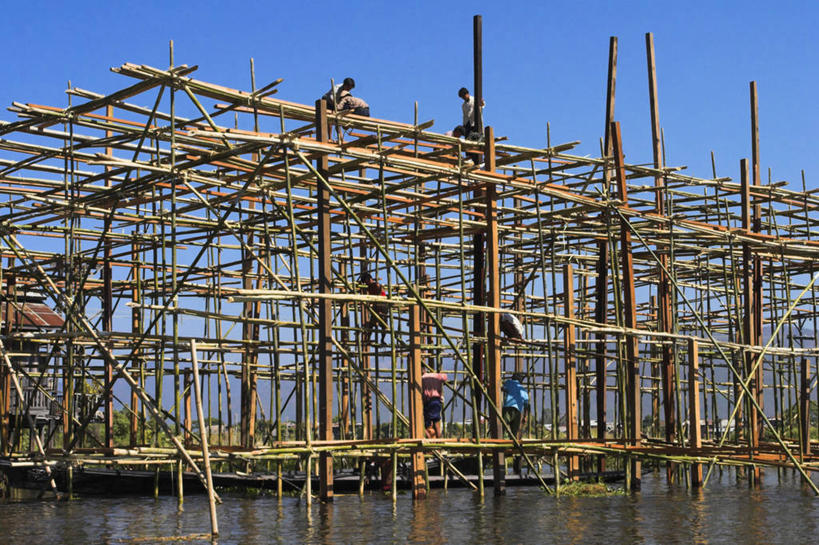 无人,横图,室外,建筑业,缅甸,亚洲,摄影,建造,东南亚,掸邦,彩图