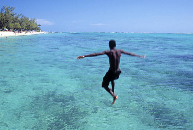 一个人,横图,室外,旅游,度假,海洋,毛里求斯,岛,娱乐,享受,休闲,放松,摄影,热带气候,印度洋,海滩,彩图