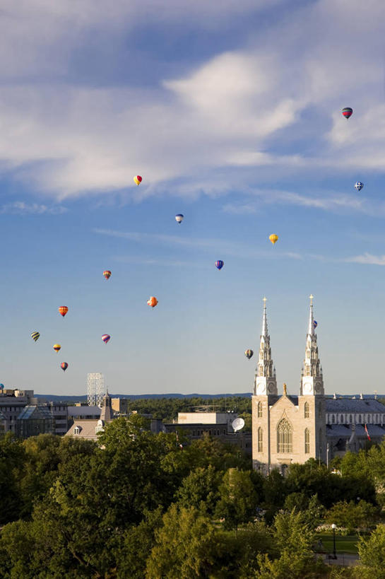 无人,教堂,竖图,室外,白天,城市,加拿大,首都,热气球,摄影,北美,渥太华,美国人,彩图