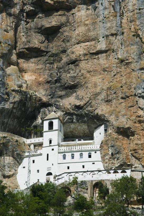 无人,竖图,欧洲,悬崖,摄影,宗教,建造,基督教,地中海文化,巴尔干,东欧,黑山,彩图