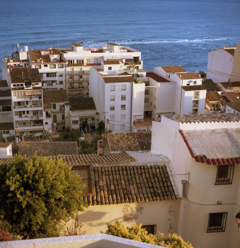 无人,竖图,俯视,室外,白天,水,建筑,西班牙,屋顶,树,摄影,宁静,彩图,高角度拍摄