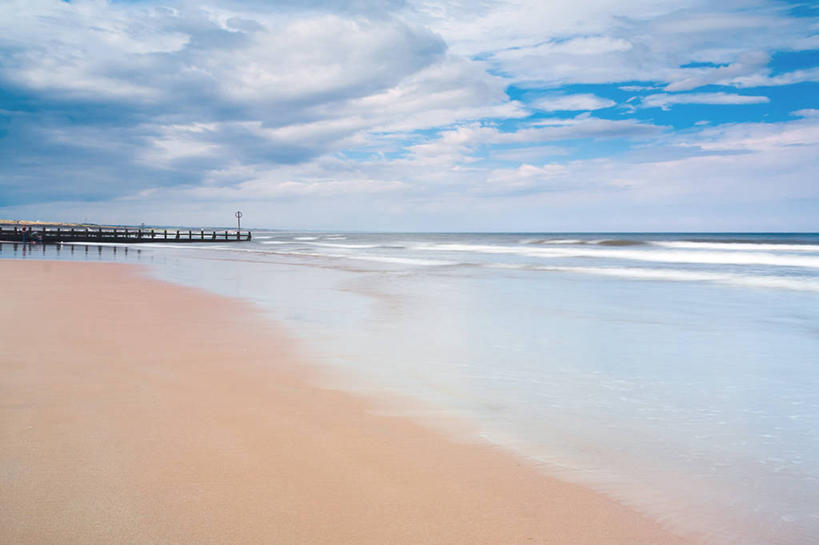 无人,码头,横图,室外,海洋,美景,英国,木制,沙子,景观,水平线,云,苏格兰,风景,天空,自然,景色,摄影,宁静,自然风光,阿伯丁,海滩,彩图