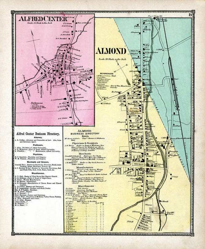 无人,竖图,杏仁,地图,城镇,历史,古董,纽约州,彩图
