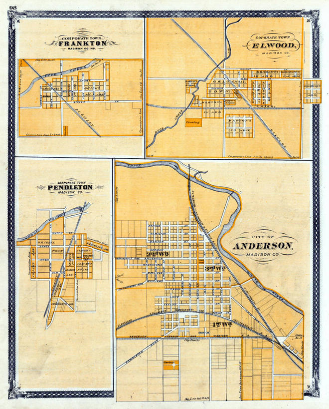 无人,竖图,地图,城镇,历史,古董,彩图