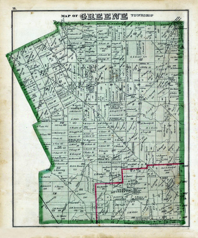 无人,竖图,地图,历史,古董,宾夕法尼亚,彩图