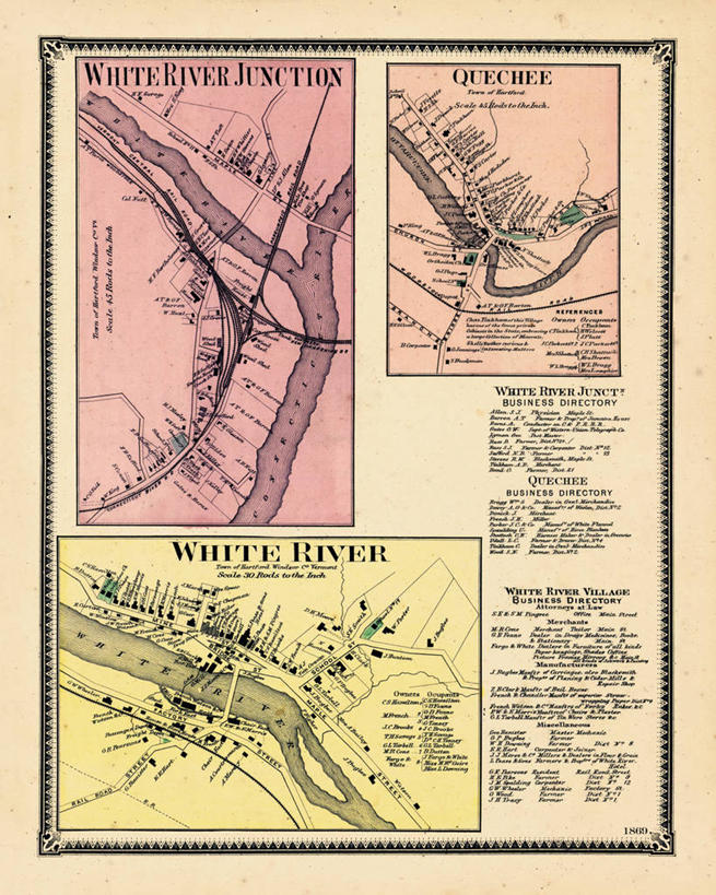 无人,竖图,地图,美国,历史,古董,北美,北美洲,美洲,佛蒙特州,佛蒙特,绿岭之州,北亚美利加洲,亚美利加洲,彩图,美利坚合众国,白河