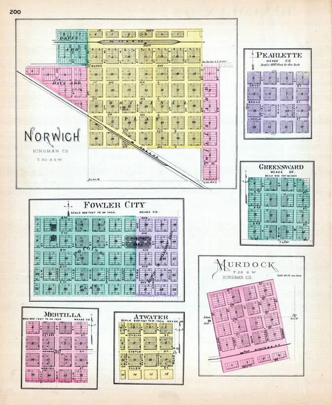 无人,竖图,草坪,地图,城镇,历史,古董,堪萨斯,彩图