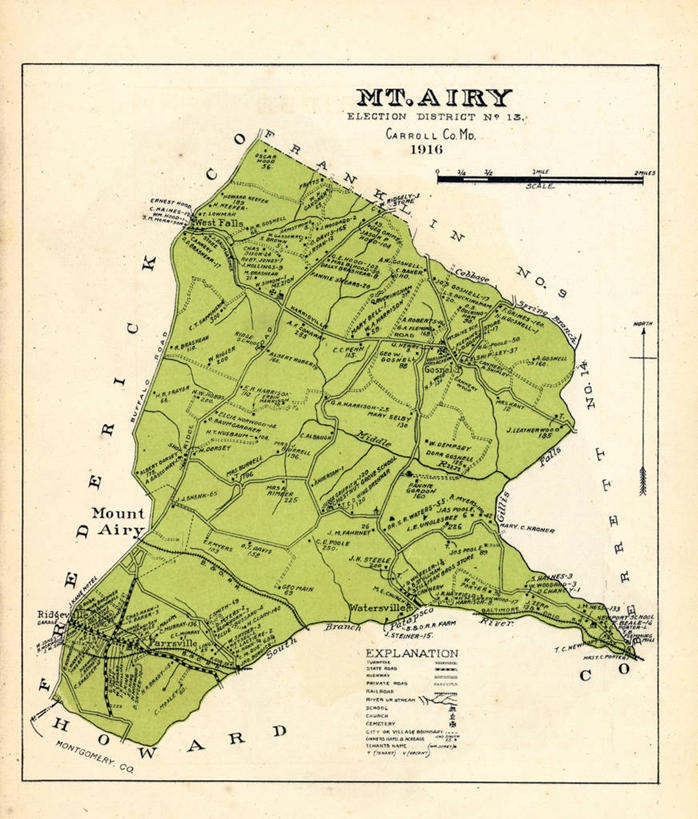 无人,竖图,地图,历史,古董,马里兰,彩图