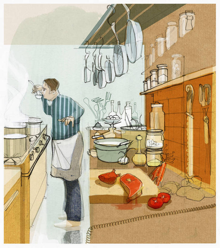 西方人,成年人,中年人,一个人,家庭,站,竖图,插画,室内,侧面,晚餐,数码,科技,厨房,蔬菜,土豆,西红柿,欧洲,欧洲人,仅一个男性,仅一个人,仅一个中年男性,准备,阴影,检查,新鲜,网络,围裙,牛排,食品,高光,几何,计算机图形,合成,图画,锅,饮食,画,食物,温暖,温馨,一家人,评委,有机食品,绿色食品,电脑合成图,数码合成图,和睦,创造力,合成图,漫画,炊具,健康食物,写实,具体,具象,馍馍蛋,判断,男人,男性,中年男性,白种人,主厨,洋芋,山药蛋,马铃薯,烹调,彩图,融洽,尝