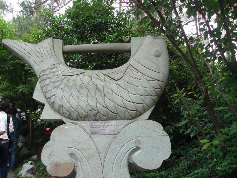 无人,横图,室外,白天,仰视,旅游,度假,名胜古迹,树林,植物,标志建筑,地标,建筑,雕塑,中国,亚洲,阴影,遗迹,艺术,装饰,光线,鱼,雕刻,雕像,影子,古迹,文物,娱乐,建设,鱼类,古建筑,浙江,石雕,树,树木,浙江省,绿色,阳光,自然,工艺品,享受,休闲,旅游胜地,放松,千岛湖,生长,成长,纪念,美术,主题,陈列,古文明,东亚,中华人民共和国,华东地区,浙,功能,美学,彩图,低角度拍摄,淳安,淳安县,新安江水库,shslj1