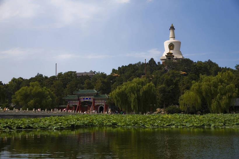横图,彩色,室外,白天,旅游,建材,湖,石头,建筑,莲花,柳树,北海公园,北京,中国,亚洲,雕刻,石子,瓦片,屋顶,桥,瓦,白塔,墙壁,红色,蓝色,绿色,湖水,摄影,建造,莲花池,中国文化,莲,建筑材料,东亚,屋瓦,中华人民共和国,石,石块,彩图,旅行,目的地,屋面瓦,bj174