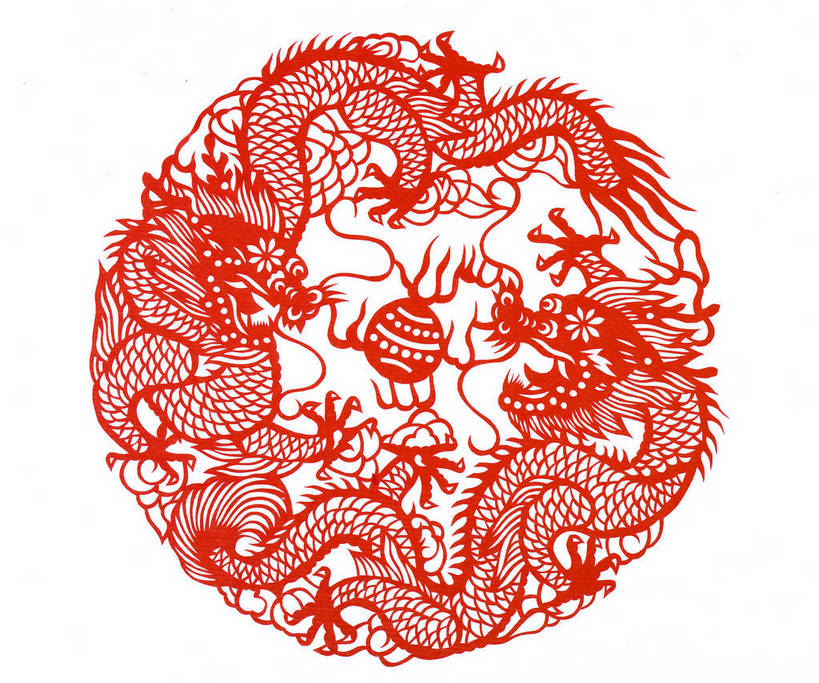 剪纸,摄影,技巧,中国文化,手艺,京剧,东亚,中华人民共和国,二龙戏珠