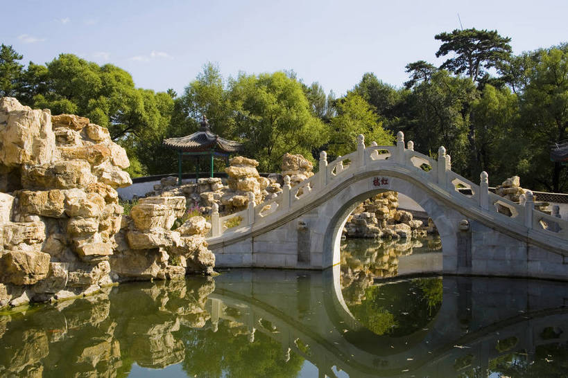 宫殿,横图,室外,白天,湖,建筑,避暑山庄,,亚洲,桥,历史,古代,倒影