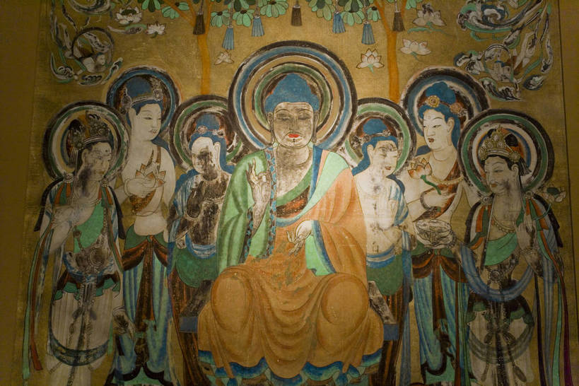 横图,彩色,室内,旅游,度假,绘画,名胜古迹,标志建筑,地标,建筑,敦煌,中国,亚洲,节日,遗迹,艺术,装饰,彩绘,图片,墙,文化遗产,古迹,历史,文化,文物,娱乐,建设,佛,古建筑,壁画,墙壁,墙面,古代,虔诚,祈祷,享受,休闲,健康,飞天,旅游胜地,放松,许愿,摄影,宗教,佛教,信仰,纪念,华丽,修饰,祈求,点缀,珍贵,文明,中国文化,传说,参观,古文明,东亚,甘肃省,中华人民共和国,衬托,美观,雅致,雅观,释教,古远,古代文明,平安,画画,旅行,游览,传统文化,敦煌壁画,bj174