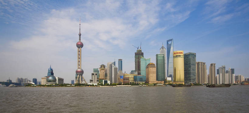 横图,全景,彩色,室外,白天,办公楼,河流,大厦,建筑,上海,中国,亚洲,东方明珠,黄浦江,金茂大厦,浦东,白云,蓝天,外滩,远景,摩天大厦,摄影,环球金融中心,电视塔,金融中心,东亚,中华人民共和国,江,大楼,bj174