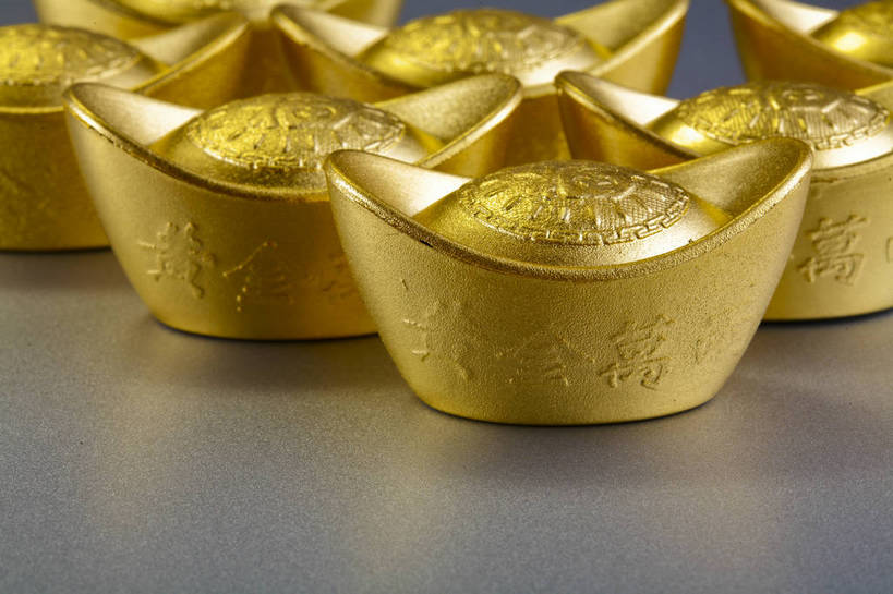 横图,彩色,背景,钱,静物,中国,许多,图片,纹理,文化遗产,艺术品,很多,装饰品,多个,财富,摄影,金元宝,中国文化,东亚,美术工艺,影棚拍摄,元宝,传统文化,bj174