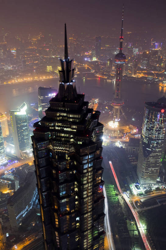 旅游,度假,办公楼,名胜古迹,标志建筑,城市,道路,地标,建筑,夜景,上海