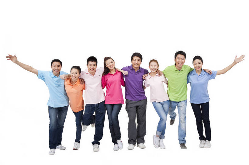 东方人,中年人,伙伴,站,微笑,横图,彩色,室内,白天,正面,时尚,友谊,合作,团队,北京,中国,图片,许多人,美丽,年轻,T恤,休闲装,排列,一群人,享受,休闲,活力,可爱,美女,亲密,自信,摄影,生活方式,青春,优雅,勾肩搭背,同伴,团结,友情,男人,男性,年轻男性,年轻女性,女人,女性,亚洲人,中国人,年轻人,举手,全身,影棚拍摄,高兴,愉快,bj174