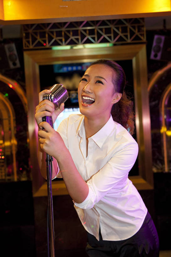 ktv,北京,中国,图片,豪华,享受,健康,休闲服,活力,可爱,美女,唱歌